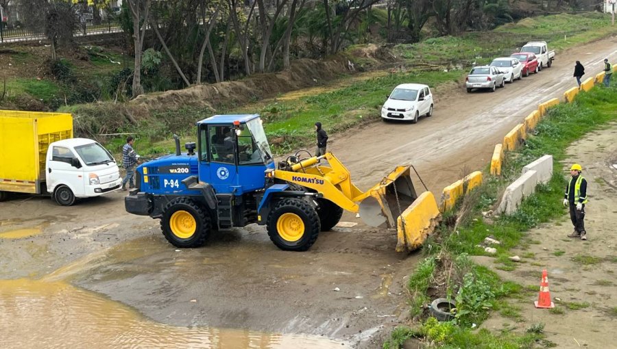 Cierran accesos al estero Marga Marga y retiran barreras ad portas de precipitaciones