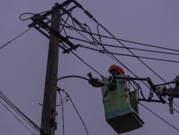 Autoridades fiscalizan a distribuidoras de energía eléctrica ante llegada de los sistemas frontales a la región de Valparaíso