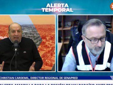 Director de Senapred Valparaíso por tren de sistemas frontales: "La corresponsabilidad y el autocuidado son una pieza fundamental"