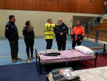 Destacan preparación de Villa Alemana ante sistema frontal tras inspeccionar albergues
