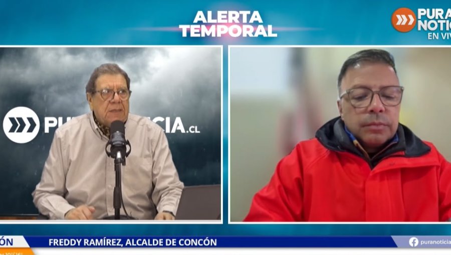 Alcalde de Concón informa que hay 1.500 clientes en la comuna sin energía eléctrica por sistema frontal