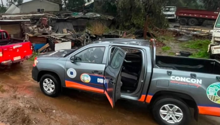Cerca de 25 personas del sector La Isla se encuentran albergadas en Concón: borde costero continúa cerrado