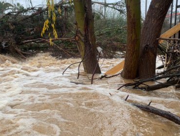 Ordenan evacuación y despliegan militares por aumento del caudal del estero de Quilpué