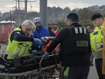 Riña en pleno borde costero dejó a una persona lesionada en playa Los Marineros de Viña del Mar