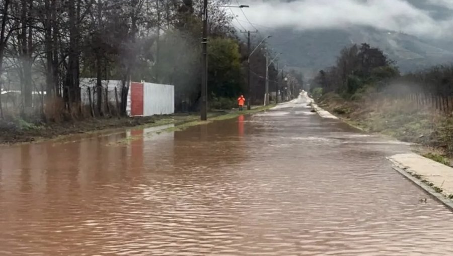 Suspenden tránsito en ruta F-317 de Nogales por aumento del caudal de cursos de agua