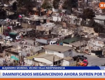 Damnificados del megaincendio por fuertes lluvias: “Hemos estado de nuevo abandonados”