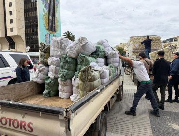 Gobierno entrega cerca de 10 mil bienes de ayuda a municipios de la provincia de Valparaíso tras paso de sistemas frontales