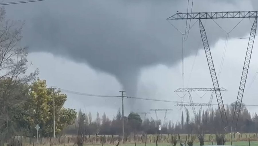 Al menos tres tornados afectaron a distintas zonas de la región de Ñuble en medio de nuevo sistema frontal