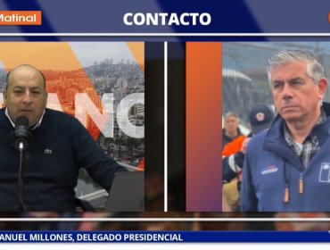 Delegado Millones y tardía suspensión de clases de la semana pasada: "Ese fue un error de coordinación que no puede volver a ocurrir"