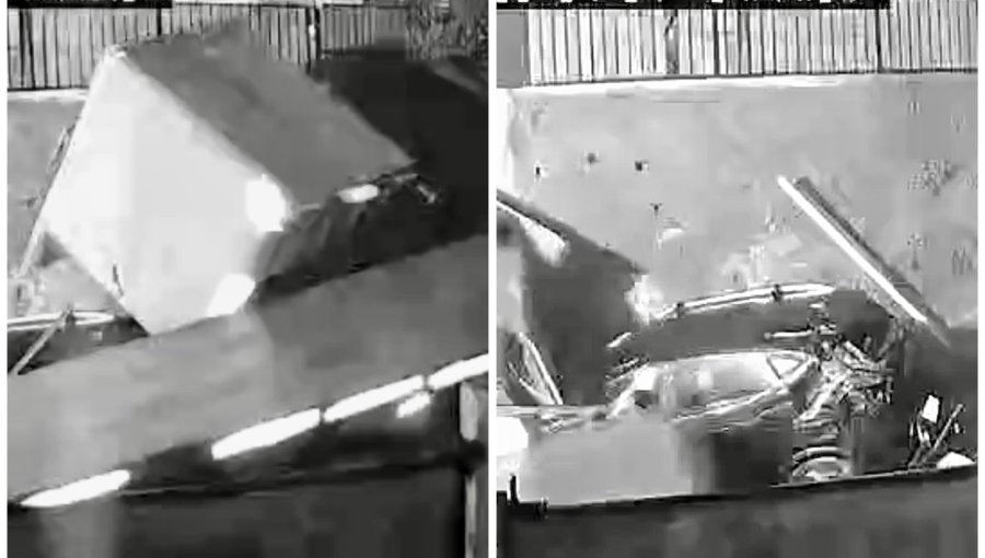 Buscan identificar a camión que arrasó con un food truck y un automóvil en la parte alta del cerro Alegre de Valparaíso