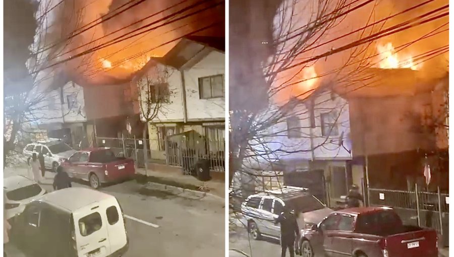 Incendio estructural destruyó dos viviendas al interior de la villa Santa Inés de Casablanca