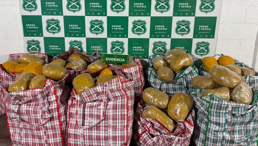 Incautan 271 kilos de drogas en dos procedimientos en la región de Antofagasta y dos imputados quedan en prisión preventiva