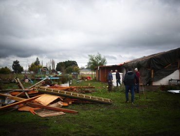 956 afectados y 142 viviendas con daños en la región de Ñuble tras sistema frontal y tornado