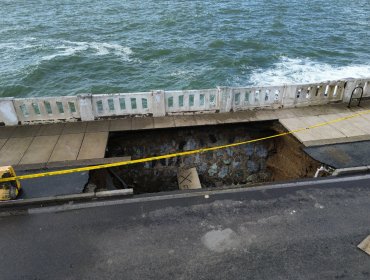 Reapertura de la avenida Altamirano de Valparaíso queda en manos del MOP tras daños provocados por los sistemas frontales
