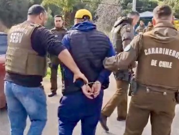 Carabineros detiene a sujeto por receptación y recupera automóvil robado durante operativo en la ruta 68 de Valparaíso
