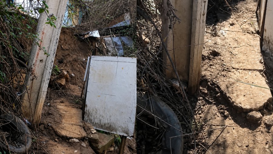 Peligro inminente en Miraflores Alto: poste a punto de colapsar amenaza a familias tras intensas lluvias en Viña del Mar