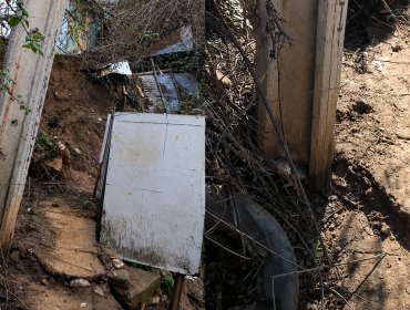 Peligro inminente en Miraflores Alto: poste a punto de colapsar amenaza a familias tras intensas lluvias en Viña del Mar