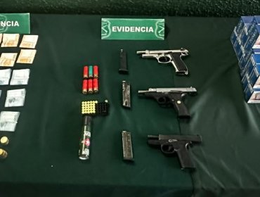 Incautan armas, municiones, cigarrillos de contrabando y más de $10 millones en efectivo en El Bosque: un hombre fue detenido