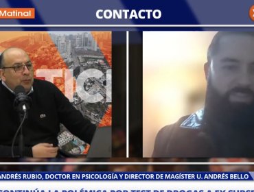 Doctor en Psicología y test de drogas a exsubsecretario: "Su alcance tiene relación con el metabolito asociado a la sustancia, lo cual no garantiza el consumo de la sustancia"