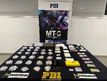 PDI incauta más de $46 millones en drogas y detiene a ocho personas en La Granja