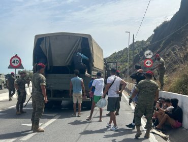 Fuerzas Armadas de España despliegan operativo en Ceuta para controlar llegada masiva de migrantes