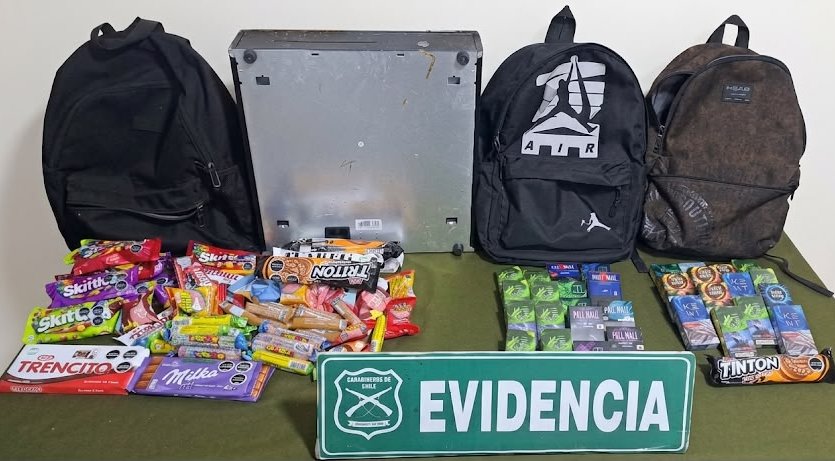 Carabineros frustra el escape de tres delincuentes que asaltaron un local en Reñaca
