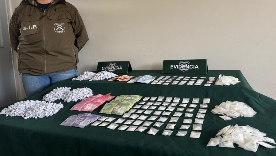 Carabineros desarticula punto de venta de drogas en La Ligua y detiene a dos personas