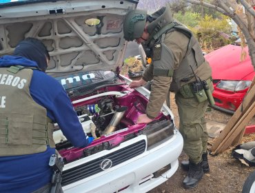 Investigación por carreras clandestinas deja dos detenidos y vehículos incautados en Putaendo y San Esteban