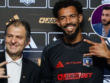 Johnny Herrera felicita a Aníbal Mosa por el fichaje de Vozinha en Colo-Colo