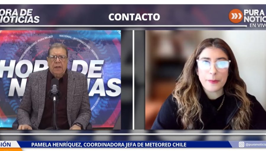 Coordinadora jefe Meteored Chile asegura que nuevas precipitaciones llegarán durante la mañana del jueves 13 de agosto a la región de Valparaíso
