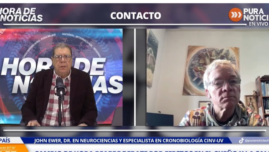 Doctor John Ewer por cambio de hora: “Hay un aumento agudo en cosas serias como el número de infartos. Asique no es menor”