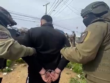 Operativo antidrogas deja un detenido y decomiso de drogas y municiones en Valparaíso