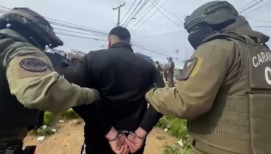 Operativo antidrogas deja un detenido y decomiso de drogas y municiones en Valparaíso