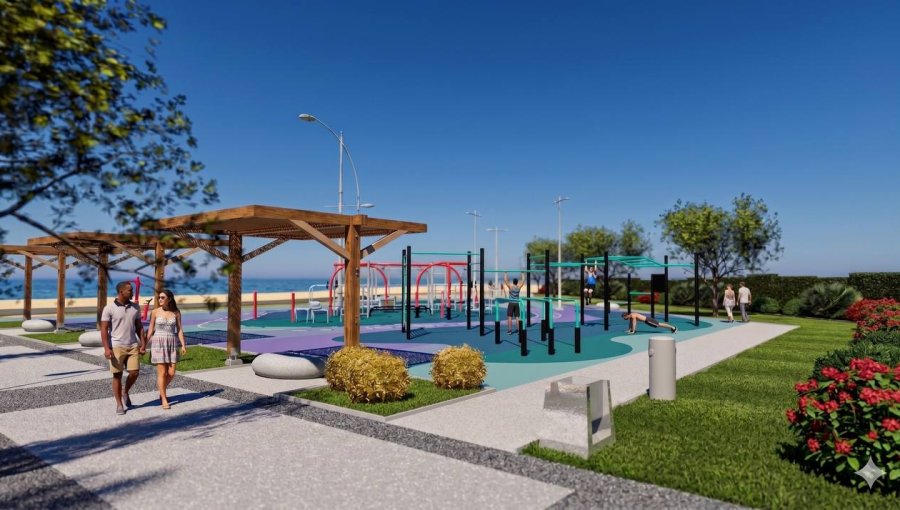 Playa del Deporte de Viña del Mar tendrá renovación integral con nuevas áreas de descanso, iluminación y equipamiento