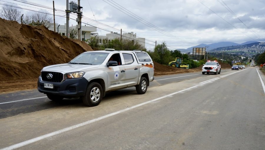 Reabren en ambos sentidos la ruta E-30-F tras 26 días de trabajos por erosión en Puchuncaví