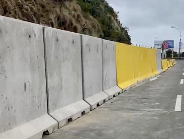 Refuerzan seguridad en Av. España con barreras en vías alternativas y camellones de 3 toneladas para frenar posibles derrumbes