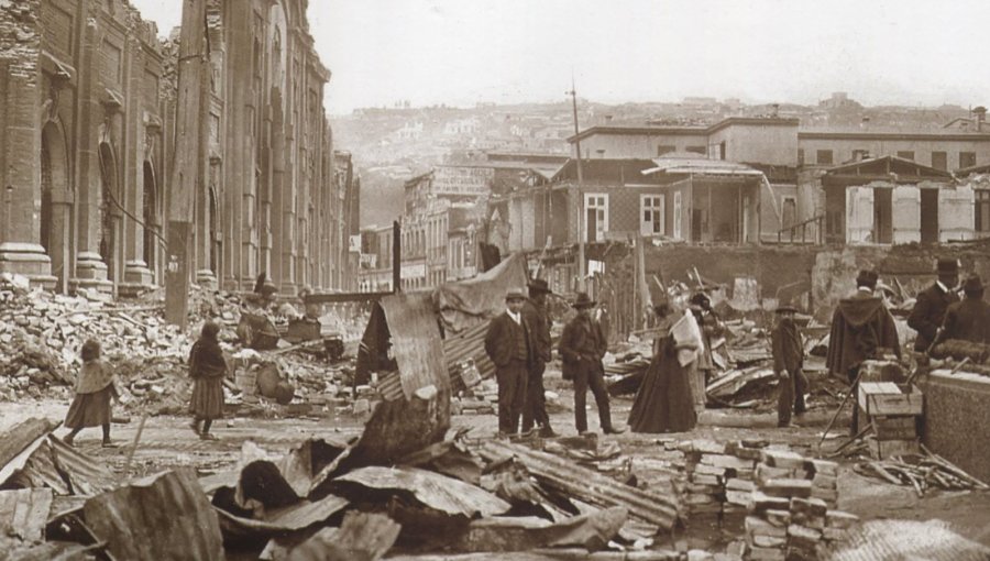Este domingo 16 de agosto se conmemoran 120 años del gran terremoto de 1906 en Valparaíso