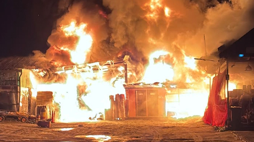 Químicos obligaron a extremar medidas tras incendio que destruyó vivero en La Cruz
