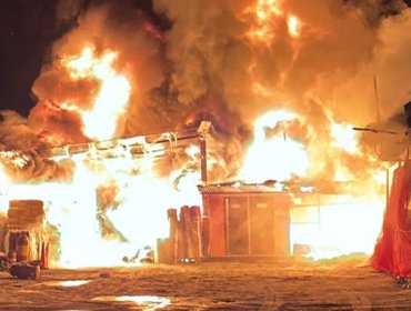 Químicos obligaron a extremar medidas tras incendio que destruyó vivero en La Cruz