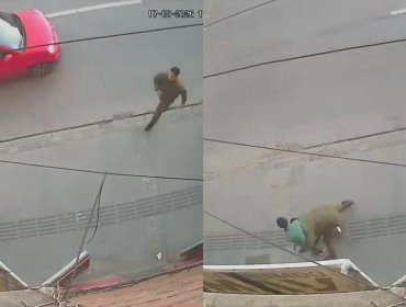 Persecución a pie termina con hombre detenido tras robo de celular en pleno sector comercial de Valparaíso