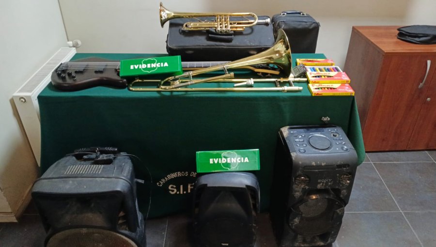 Detienen a segundo sujeto por receptación de especies robadas a colegio en Villa Alemana