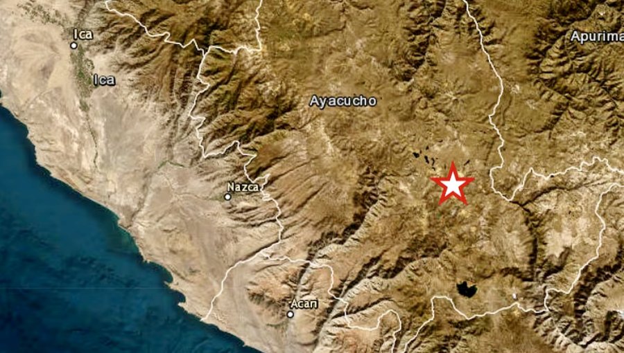 Terremoto de magnitud 7,2 sacude a la región de Ayacucho en Perú: SHOA descarta riesgo de tsunami en las costas de Chile