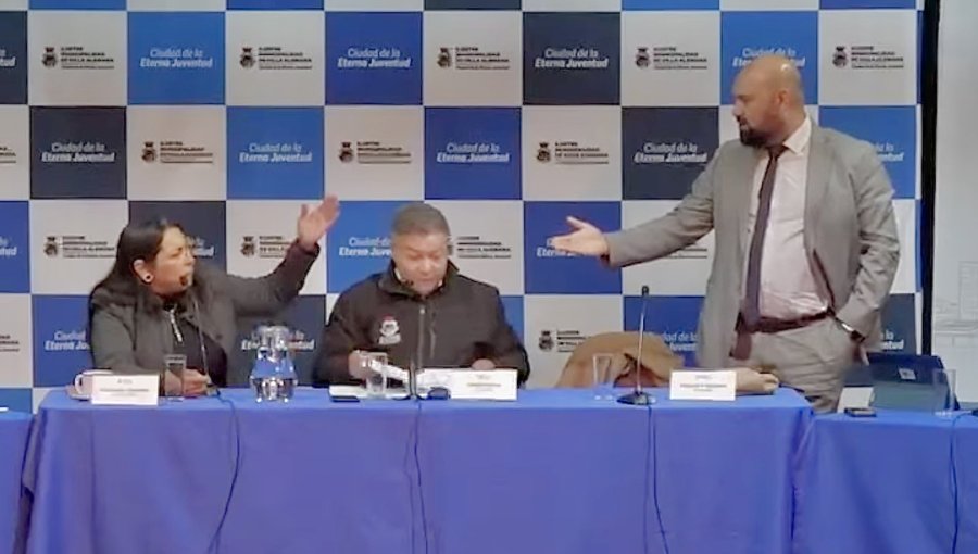 Tensión y acusaciones de "abuso" y "misoginia" marcaron polémico cierre de sesión del Concejo Municipal de Villa Alemana