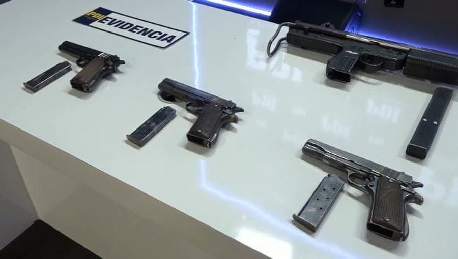 Incautan nueve armas de origen argentino y detienen a sujeto en La Granja
