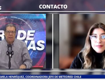 Coordinadora jefe Meteored Chile por nuevo sistema frontal: “Son varios los que van a ingresar al país”
