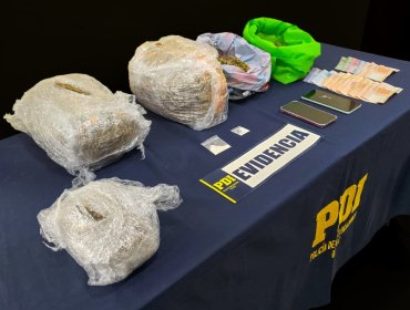 PDI detiene a dos mujeres con más de 5 kilos de cannabis y ketamina en La Ligua