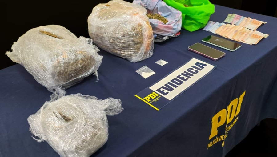 PDI detiene a dos mujeres con más de 5 kilos de cannabis y ketamina en La Ligua