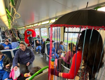 Tren de los Niños llevó cine y cultura a estudiantes de distintos puntos de la V Región