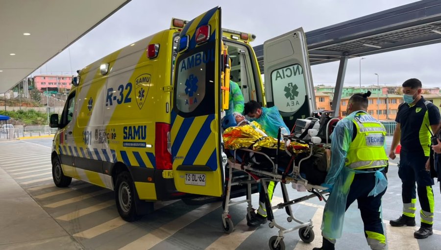 Simulacro puso a prueba el traslado de pacientes desde el Hospital de Quilpué al nuevo Hospital Provincial Marga Marga