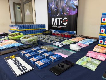 Golpe al narcotráfico en Melipilla: operativo deja cinco detenidos y más de $12 millones en especies incautadas